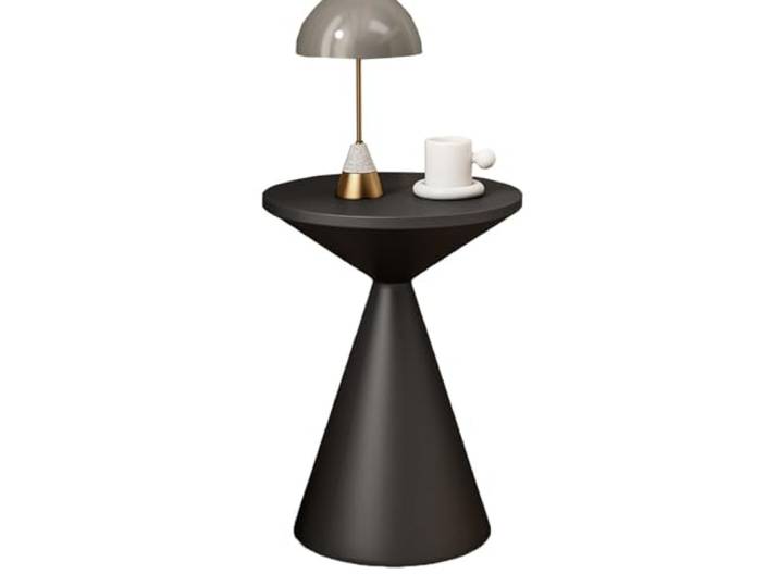 Runde Tische， Runder Akzent-Beistelltisch, runder Beistelltisch(/Black)