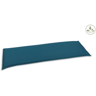 Bankauflage GO-DE, blau (petrol), B:48cm H:148cm, Bezug: 100% Polyester, Polsterauflagen, Bankauflage, 3 Sitzer, wasserabweisend