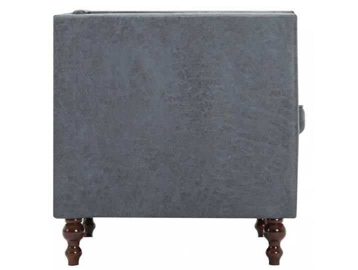 Confortable Fauteuil simple pour salon bureau chaise relax gris tissu__27584
