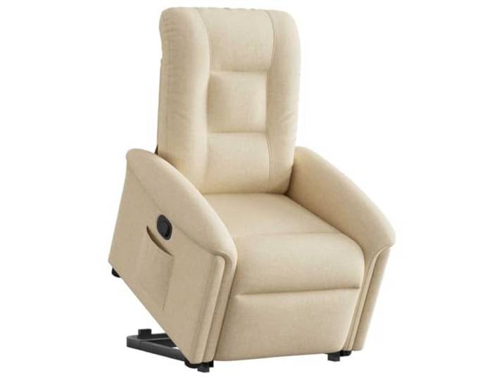HEFZGDB Relaxsessel mit Aufstehhilfe in Creme Stoff, Elektrischer Aufstehhilfe und Manueller Liegefunktion für Höchsten Komfort, Bequeme Polsterung und Stabile Konstruktion,