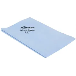 Vileda Microfaser Gläsertuch, blau, 40x50cm