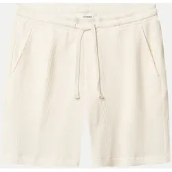 Shorts mit Waffelstruktur Beige S