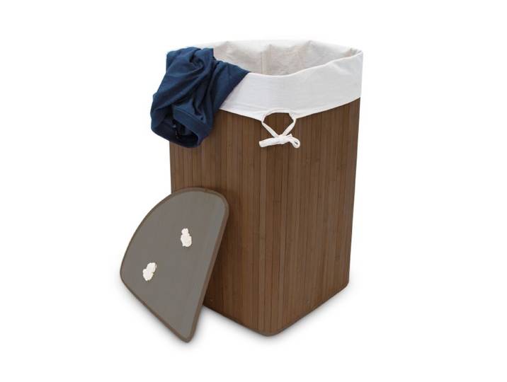 Relaxdays Hoek wasmand bamboe