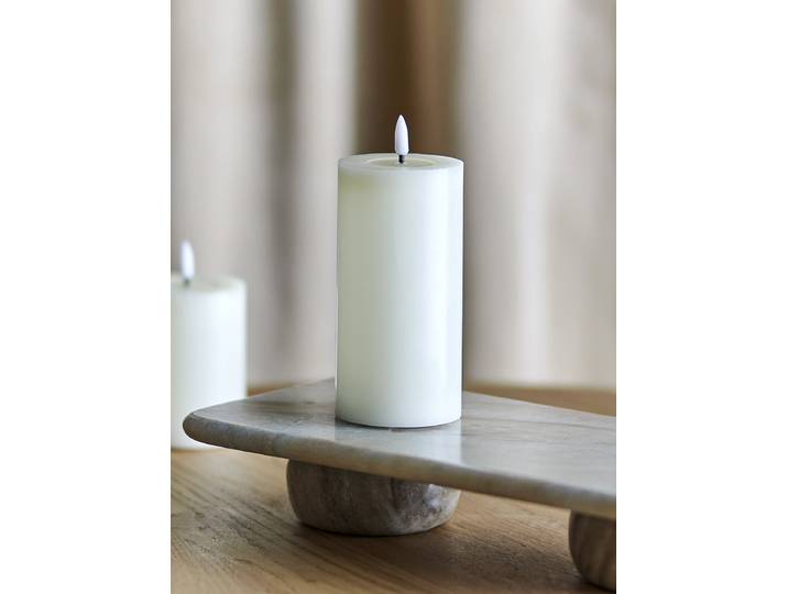 Bougie LED Ponza 15cm Blanc