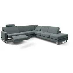 Segmüller Werkstätten Ecksofa Canto Stoff Blau