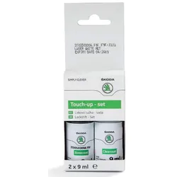 Skoda Lackstift-Set Laser-Weiss (9 ml Lack / 9 ml Klarlack) Farbcode J3J3 3T0050