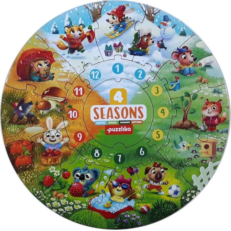 Puzzle 4 saisons incroyables - Cubika Toys