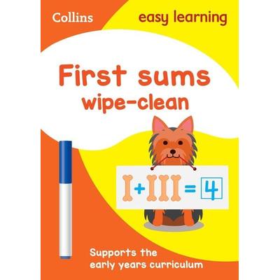 First Sums Age 3-5 Wipe Clean Activity Book, Taschenbuch von Collins Easy Learning, HarperCollins, 978-0-00-821294-0