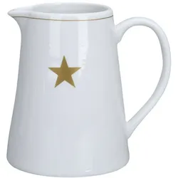 Krasilnikoff Milchkännchen Star aus Porzellan, H9,5cm, weiss