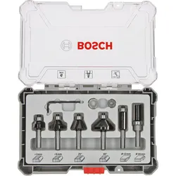Bosch PRO Rand- und Kantenfräser-Set, 6-mm-Schaft, 6-teilig - 2607017468
