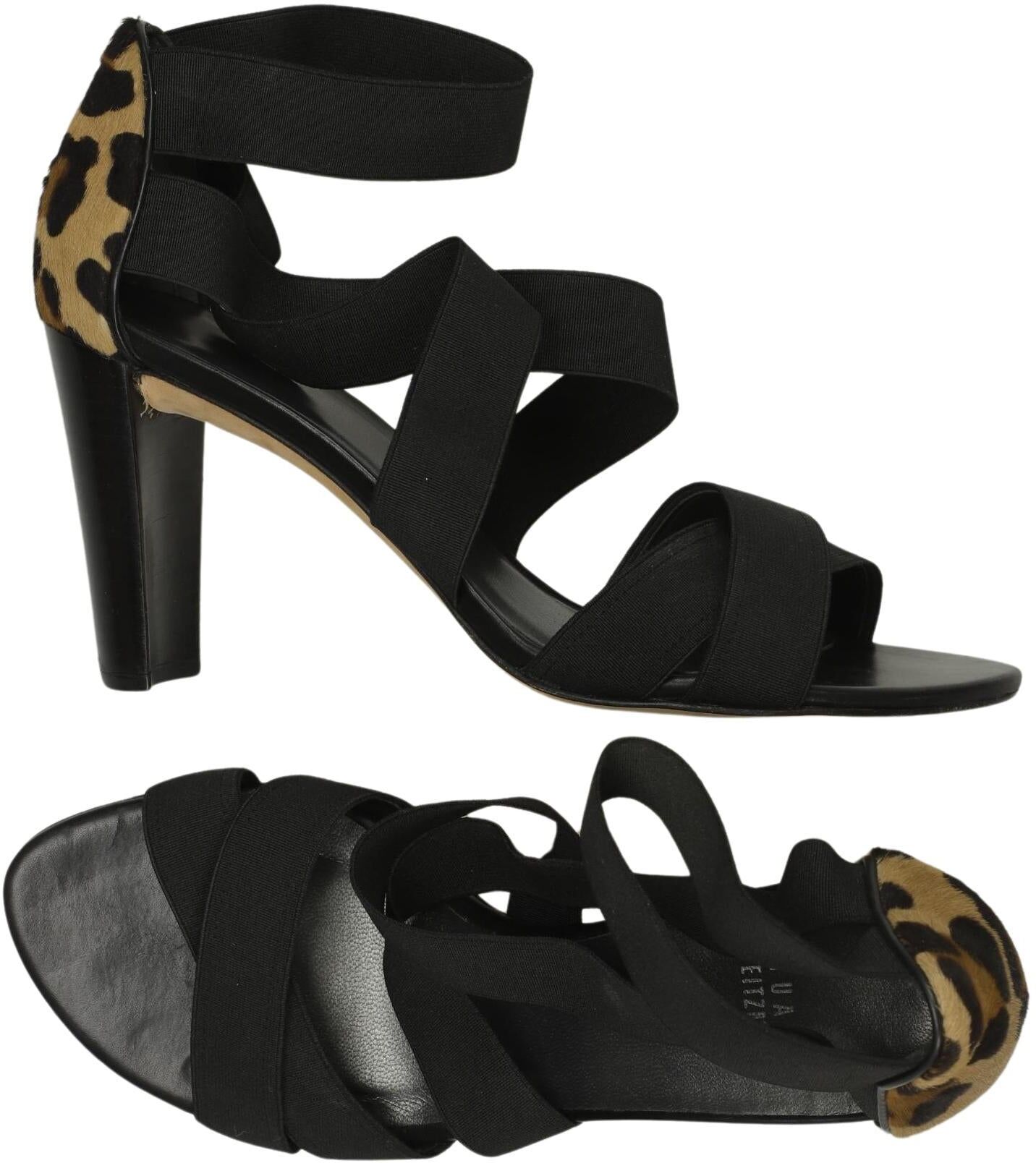 Stuart Weitzman Damen Sandalen, Schwarz, Gr. EU 38, kein / Etikett - Second Hand