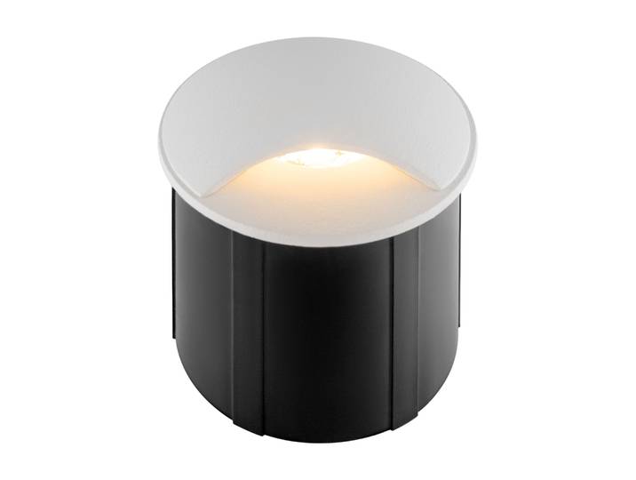 Lampe de sol LED\, aluminium\, blanc\, IP65\, D 6\,2 cm