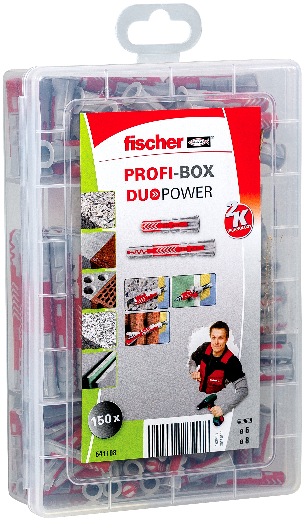fischer Deutschland Vertriebs GmbH fischer Profi-Box DuoPower kurz/lang (150-tlg.) 541108