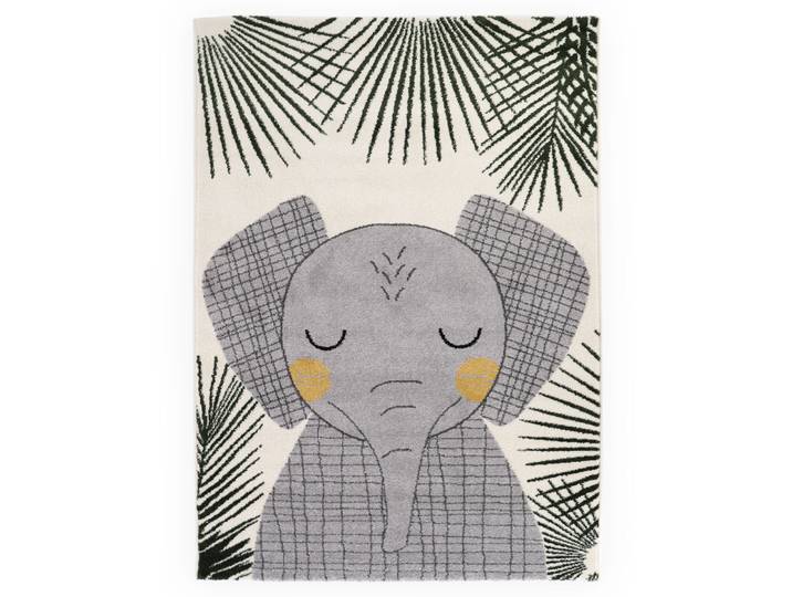 Kinderteppich Zerin grey Polypropylen Tiermuster 120 x 170 cm