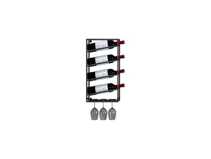 Weinregal, Stark und stabil, platzsparend, for Restaurants, Wohnzimmer, Bars(Black,Small)