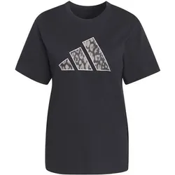 ADIDAS Damen Shirt Animal Graphic, Größe S in Schwarz Schwarz