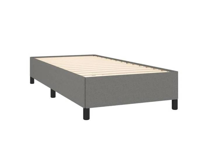 Gris Lit simple:90x190 cm - Cadre robust - Pour sommeil - Cadre de lit - gris foncé 90x190 cm tissu 8263786159