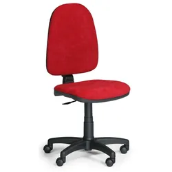 Bürostuhl TORINO ohne Armlehnen, rot
