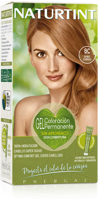 Naturtint Permanent Hair Color Gel, Ammonia-Free Dye 8C Copper Blonde