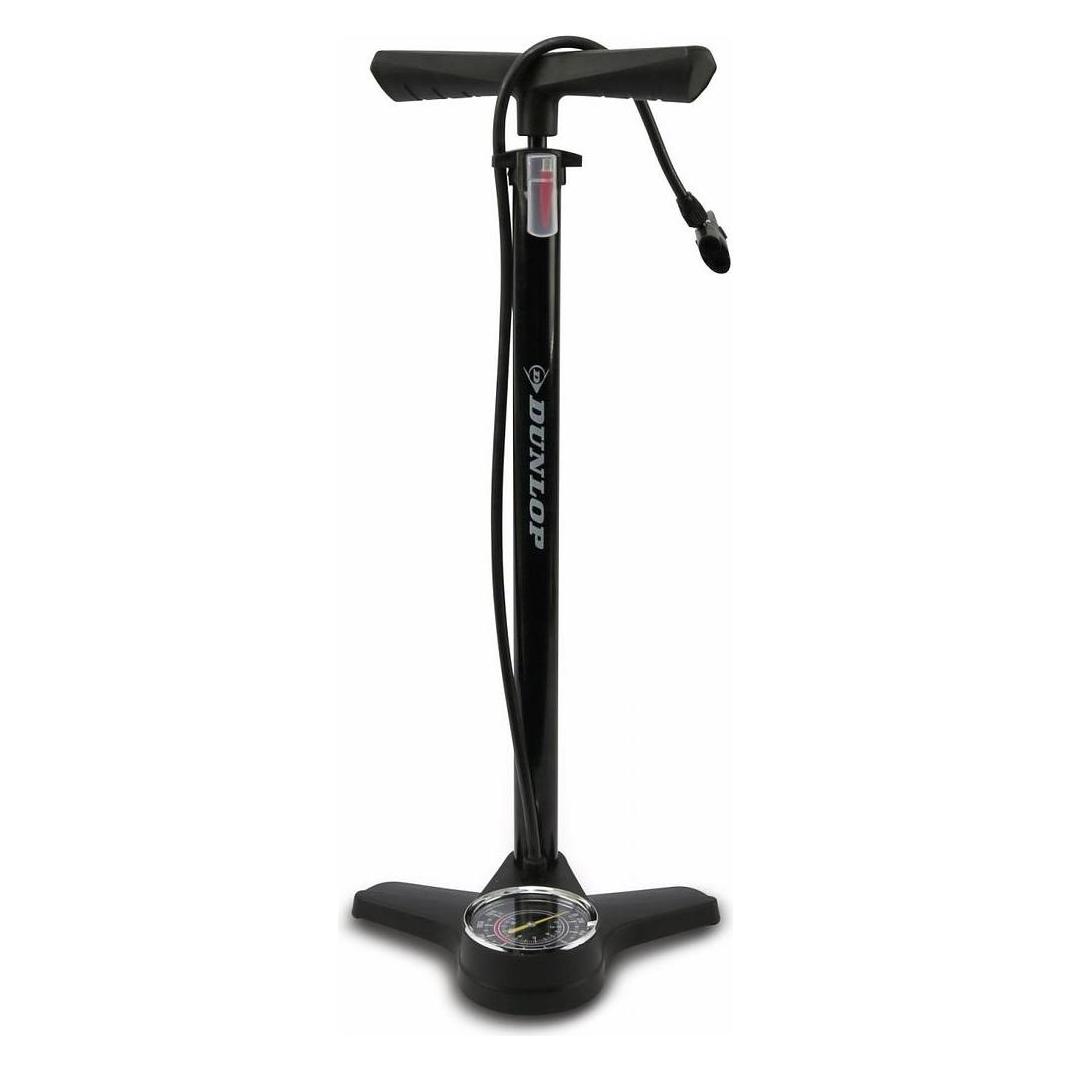 Dunlop Fahrradbodenpumpe mit Manometer (17049)