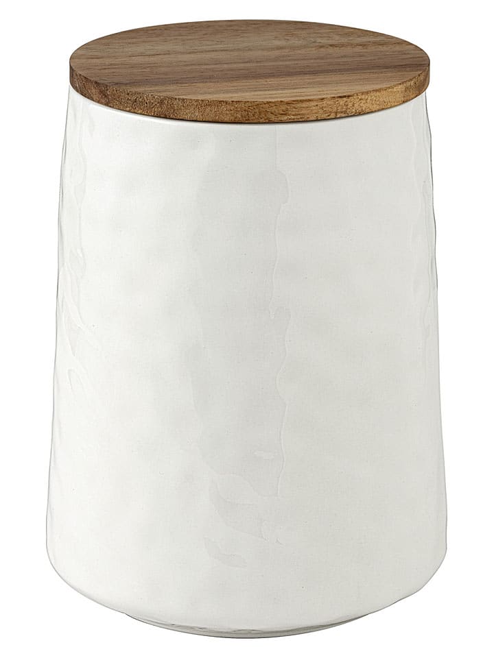 Schöner Wohnen Kollektion Aufbewahrungsdose "Adelle" in Weiß/ Braun - 1,1 l - onesize