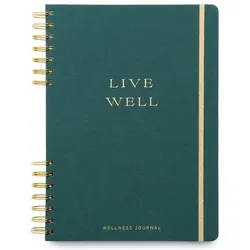 Designworks, Heft + Block, Live Well (21 x 26 cm, Speziallineatur, Harter Einband)
