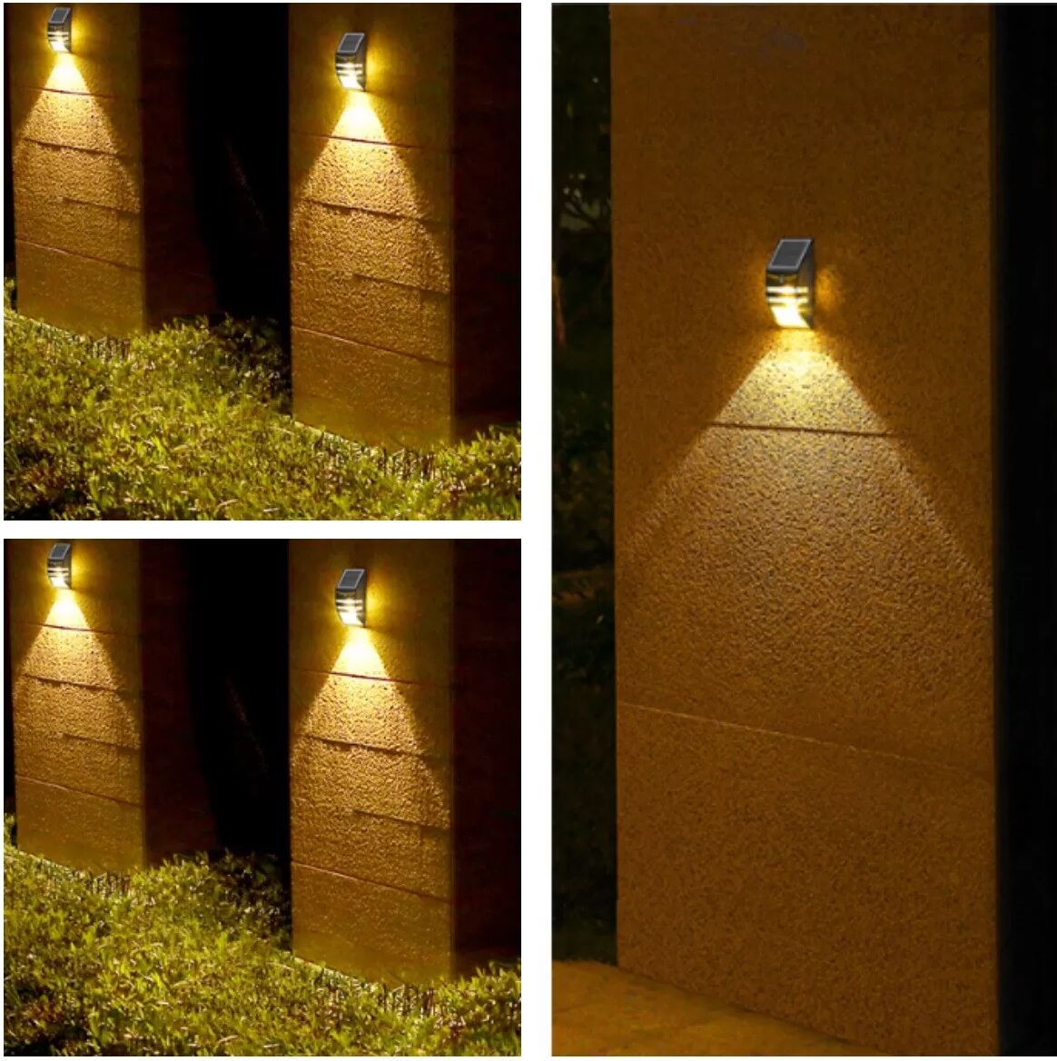 INF Solarbetriebene LED-Wegeleuchte mit Bewegungssensor für den Garten warme Farbe
