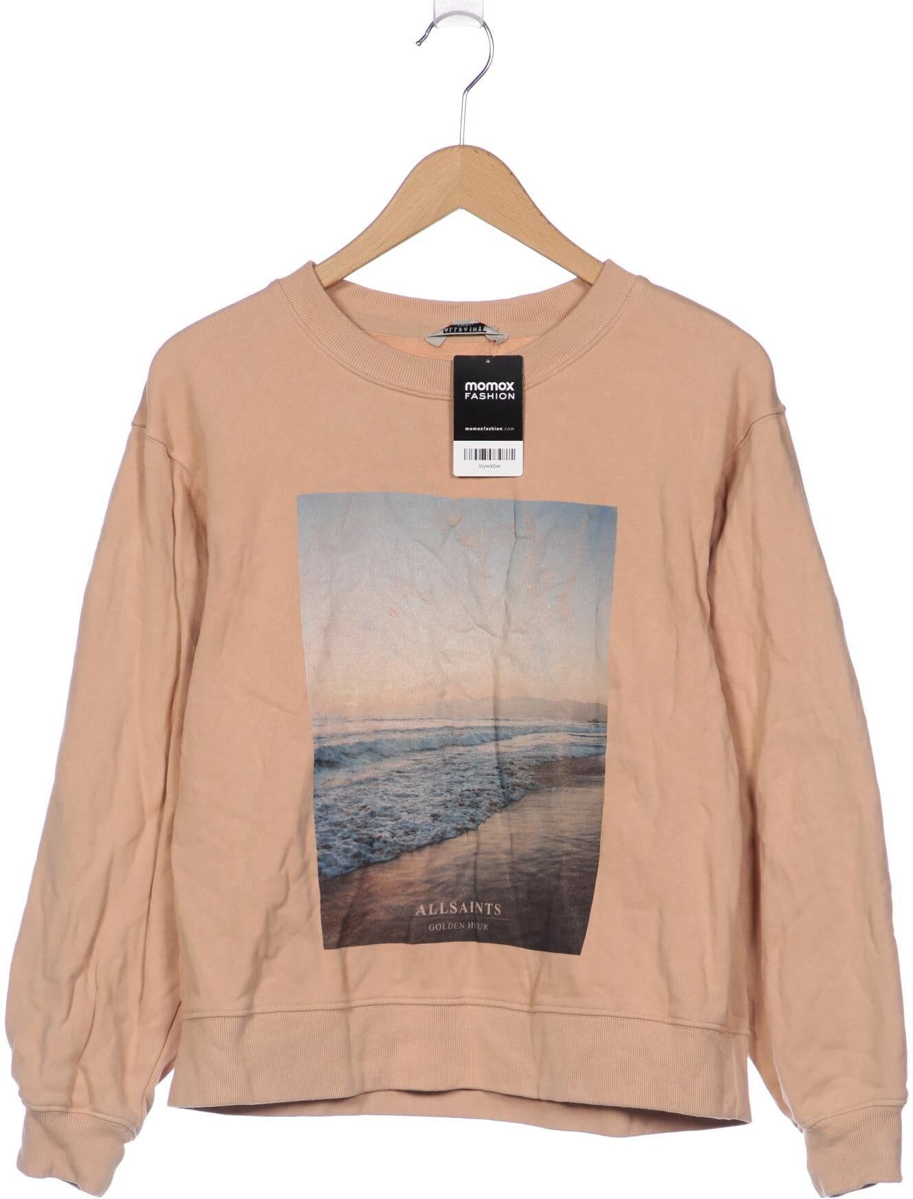 All Saints Damen Sweater, Beige, Gr. S, Baumwolle - Second Hand