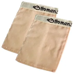 2er-Set Mini Peelinghandschuh aus Seide - Sanftes Gesichtspeeling - 100% Kokonseide - Schadstofffrei & hautfreundlich - Fördert Durchblutung 11x8cm