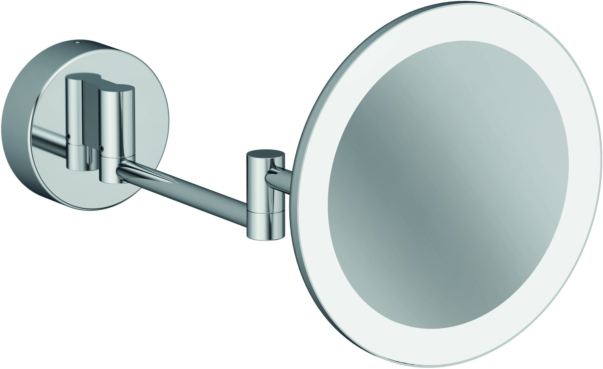 Kludi VELA R LED-Kosmetikspiegel 5899505W Vergrößerung 3-fach, Wandmontage, chrom
