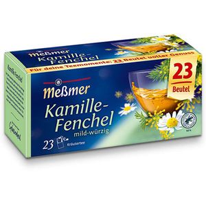Meßmer Tee Kamille Fenchel, Kräutertee, 40,25 g, 23 Beutel