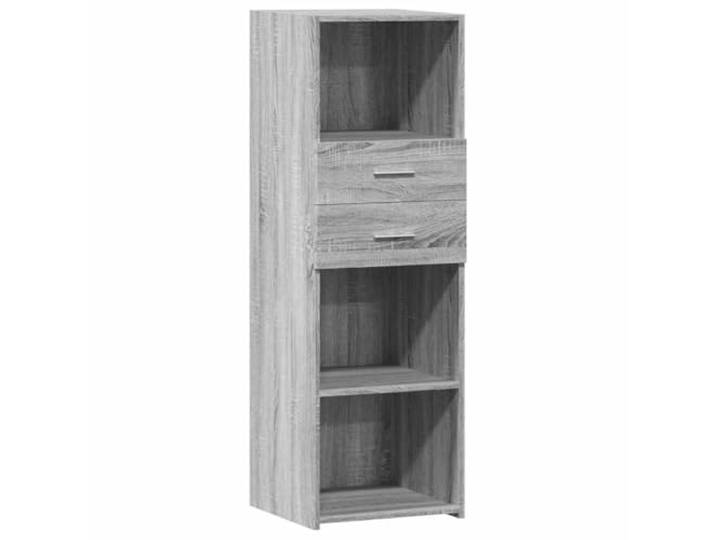 HKTMGDNG Highboard Grau Sonoma 40x42,5x124 cm Schrank Holzwerkstoff Vielseitiger Beistellschrank für Wohnzimmer und Flur, pflegeleichte Oberfläche mit Kippschutz für mehr Stabilität.