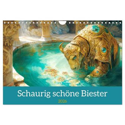 Schaurig schöne Biester (Wandkalender 2026 DIN A4 quer), CALVENDO Monatskalender
