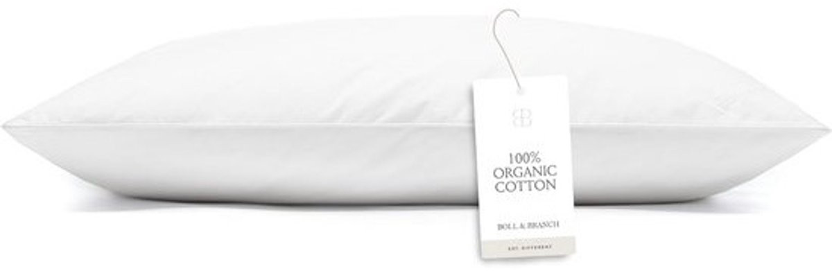 Luxe Hypoallergeen Tweepersoons Kussen - 100% Biologisch Katoen - Medium Stevigheid
