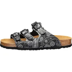 Lico Bioline Lady Power Damen Pantolette schwarz/silber