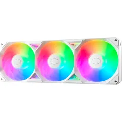 Cooler Master SickleFlow Edge 360 ARGB (120 mm, 3x), PC Lüfter, Mehrfarbig, Weiss