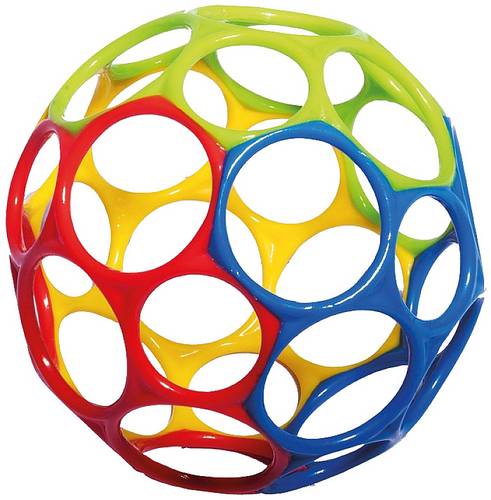 Vedes Oball Rainbow 10cm rot/blau/grün/gel OB-10340