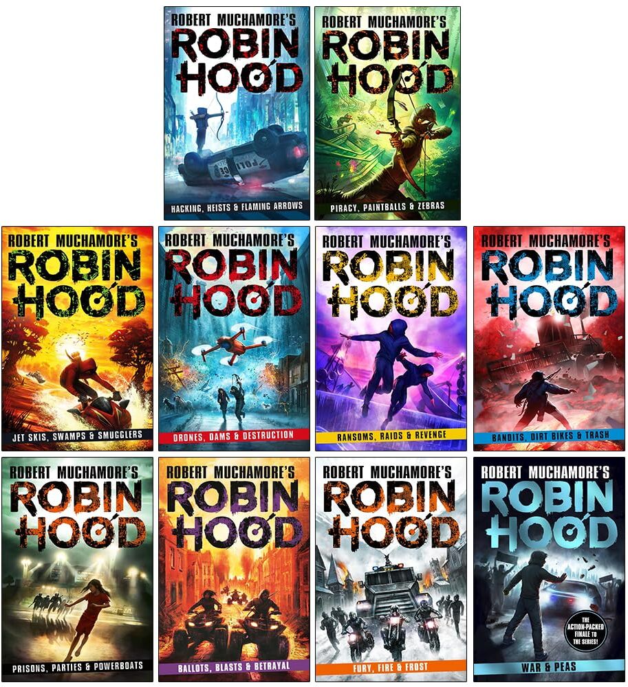 Hot Key Books Robin Hood Series by Robert Muchamore - 10 Books Collection Set - YA Paperback Ages 12+ - Action Adventure Retelling of the Legend