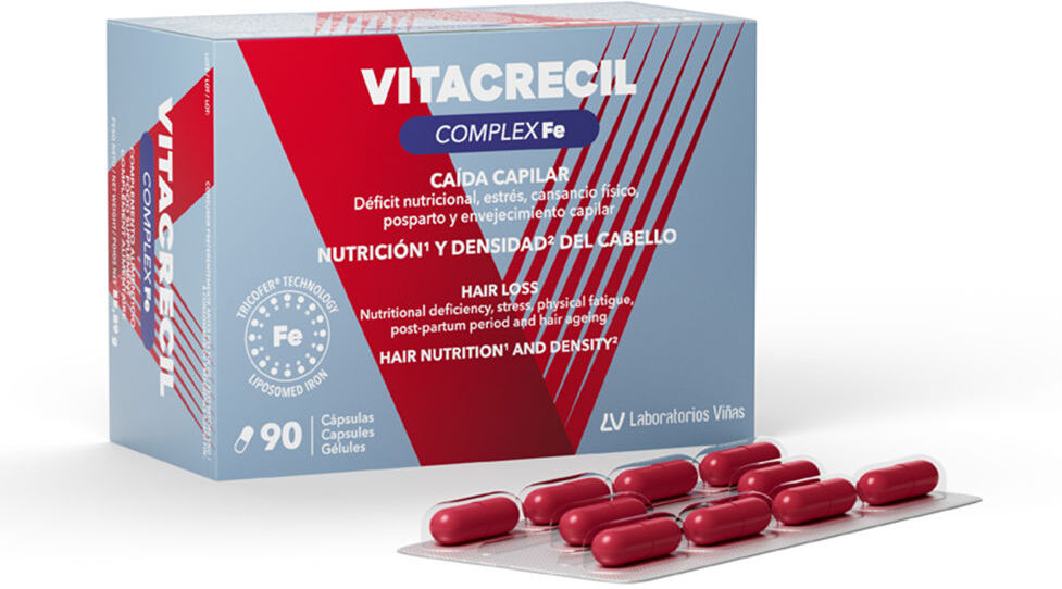 Vitacrecil Complex Fe caída capilar cápsulas 90 u