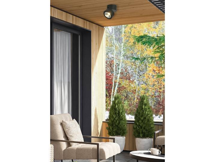 Applique LED Ø 9cm Noir