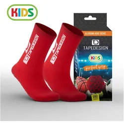TAPEDESIGN Allround Socks Antirutschsocken Kinder 005 - rot