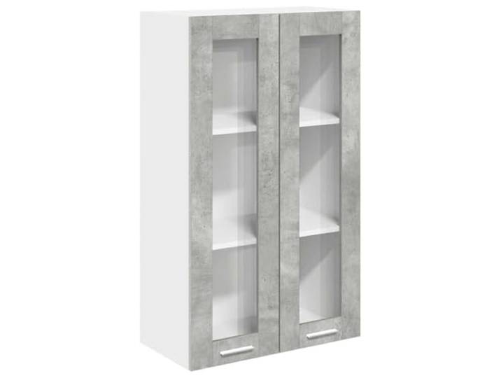IBUQDDV Hängeschrank Betongrau 60 x 31 x 100 cm Holzwerkstoff Wandmontage, Küchenutensilien, Geschirr, Essentials, feuchtes Tuch, rechteckige Form, glatte Oberfläche