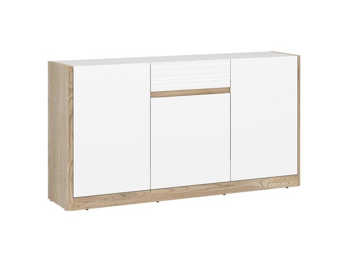 Sideboard Brilon Eichefarben/Weiß B: 145,6 cm