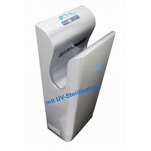 JSD JSD Händetrockner  -UVclean Basic, Jet-Luftstrom, silber, Infrarot vollautomatisch, 2050W, HEPA-Filter UVC-Sterilisation