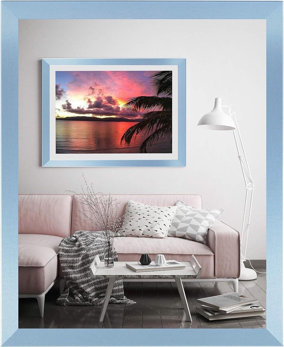 Alice Fotolijst - Decoratieve Lijst van Acrylglas - Blauw - 13x18 cm