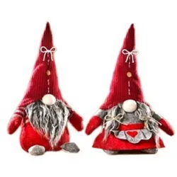 Deko-Wichtel, 2er Set, 33cm hoch, Dekofigur Zwerg, Weihnachten