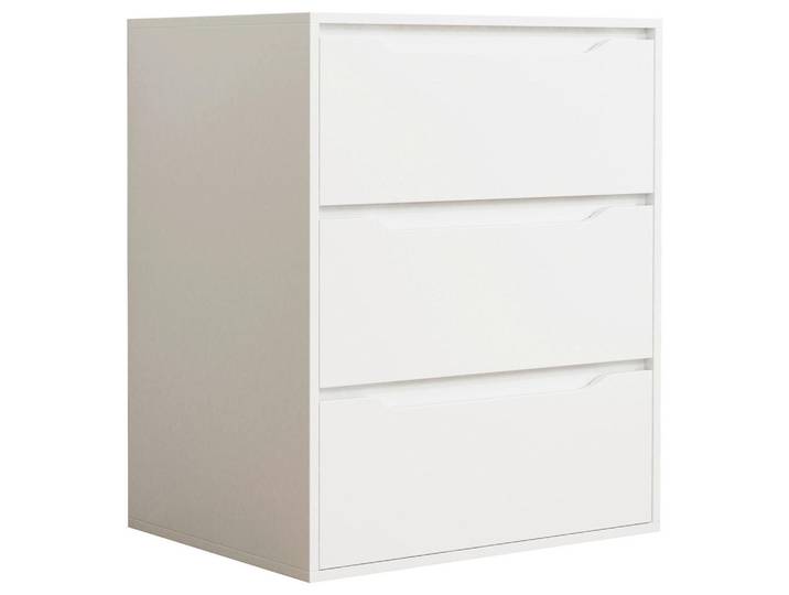 Mid.you Kommode Malira, Weiß, 3 Schublade(n) Schubladen, 65x78x48 cm, stehend, Wohnzimmer, Kommoden & Sideboards, Kommoden