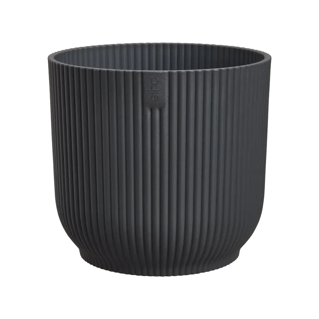 Elho Vibes ronde plantenpot antraciet 25 cm