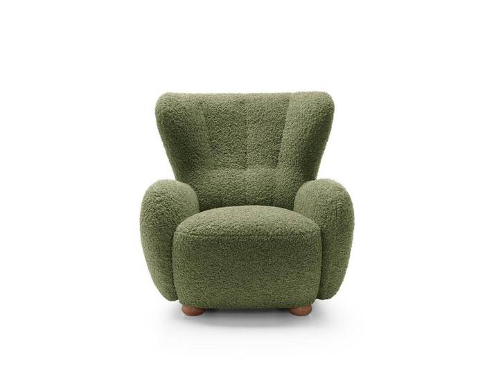 Compleo Sessel bequem, skandinavischer, Boho Stil, gemütliches Wohnzimmer