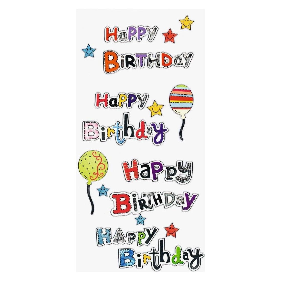 Rössler Happy Birthday (1 Sticker) (9500-504)